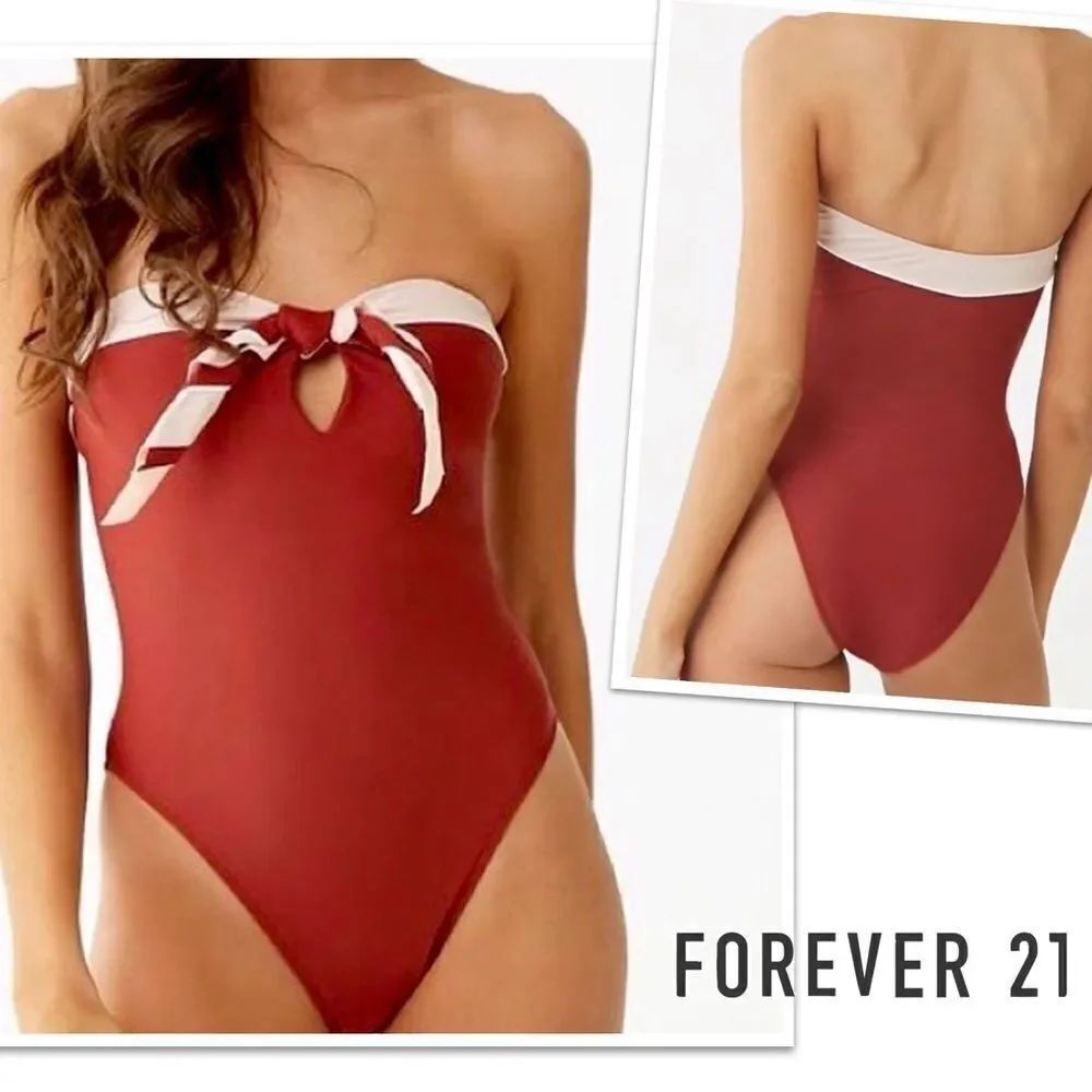 Forever 21 Strapless One Piece - Picture 2 of 9